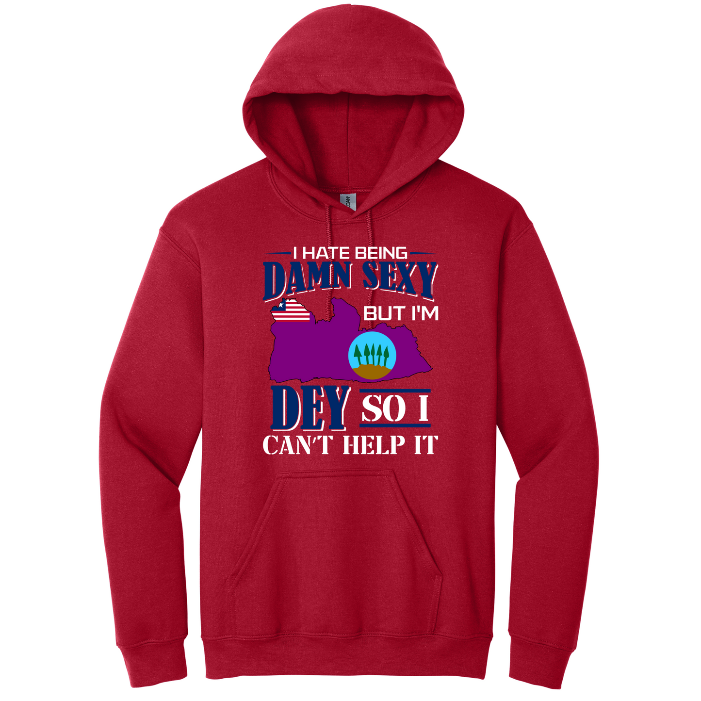 I Hate Being Damn Sexy But I'm -Red Hoodie