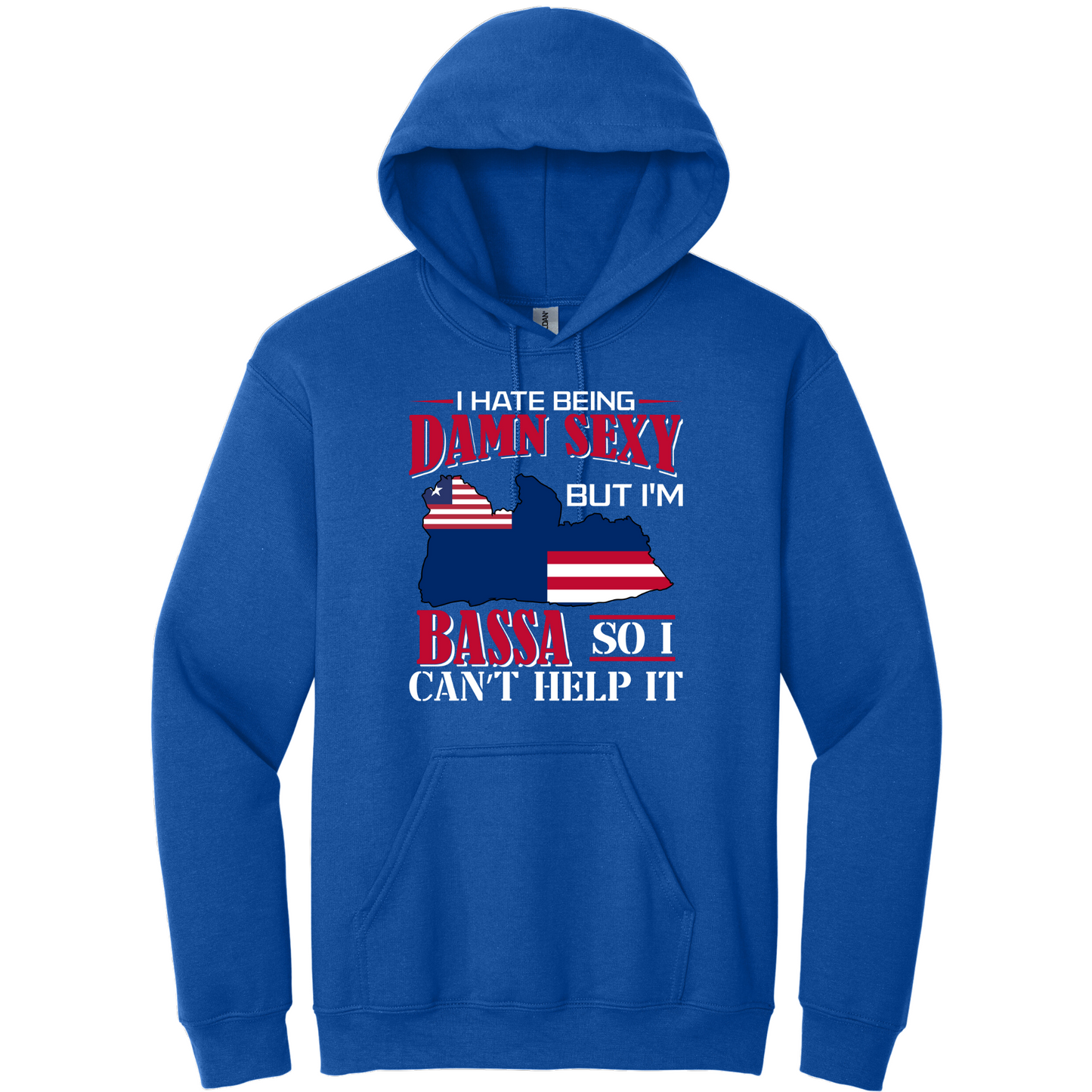 I Hate Being Damn Sexy But I'm -Blue Hoodie