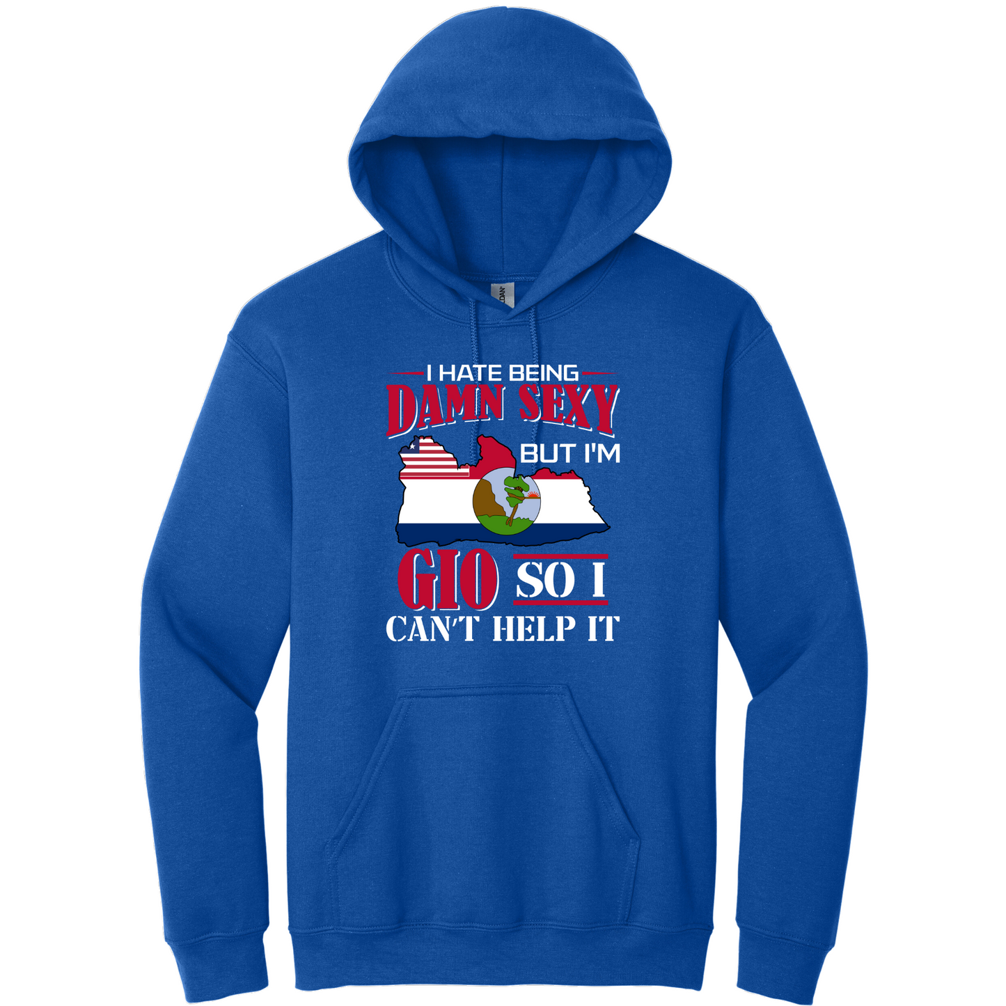 I Hate Being Damn Sexy But I'm -Blue Hoodie