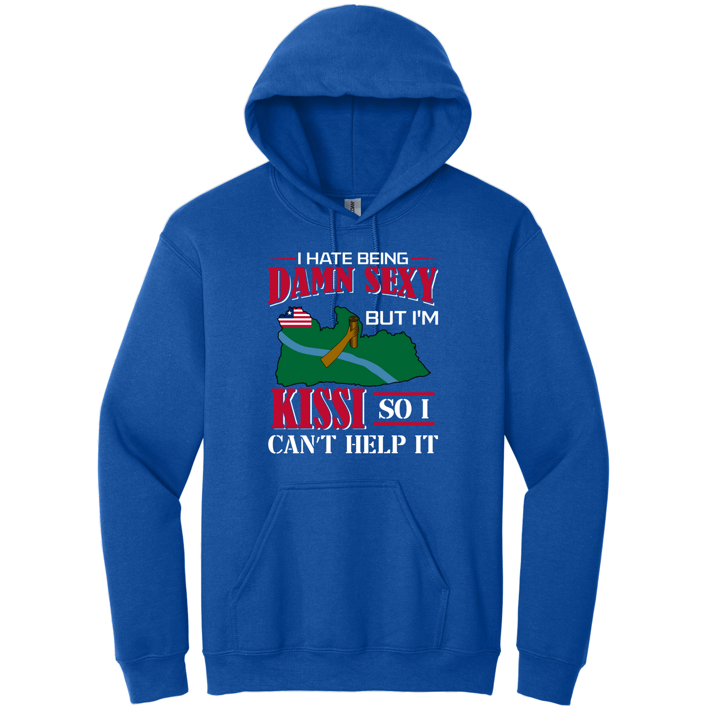 I Hate Being Damn Sexy But I'm -Blue Hoodie
