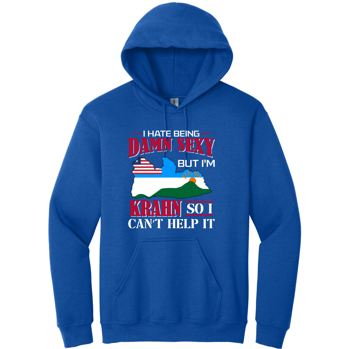 I Hate Being Damn Sexy But I'm -Blue Hoodie