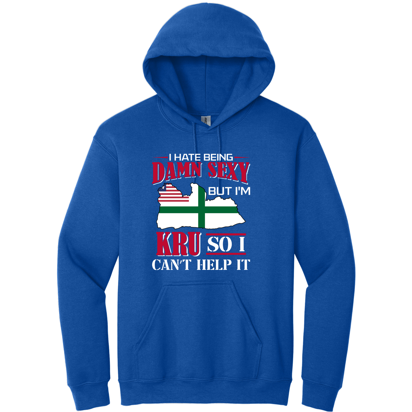 I Hate Being Damn Sexy But I'm -Blue Hoodie