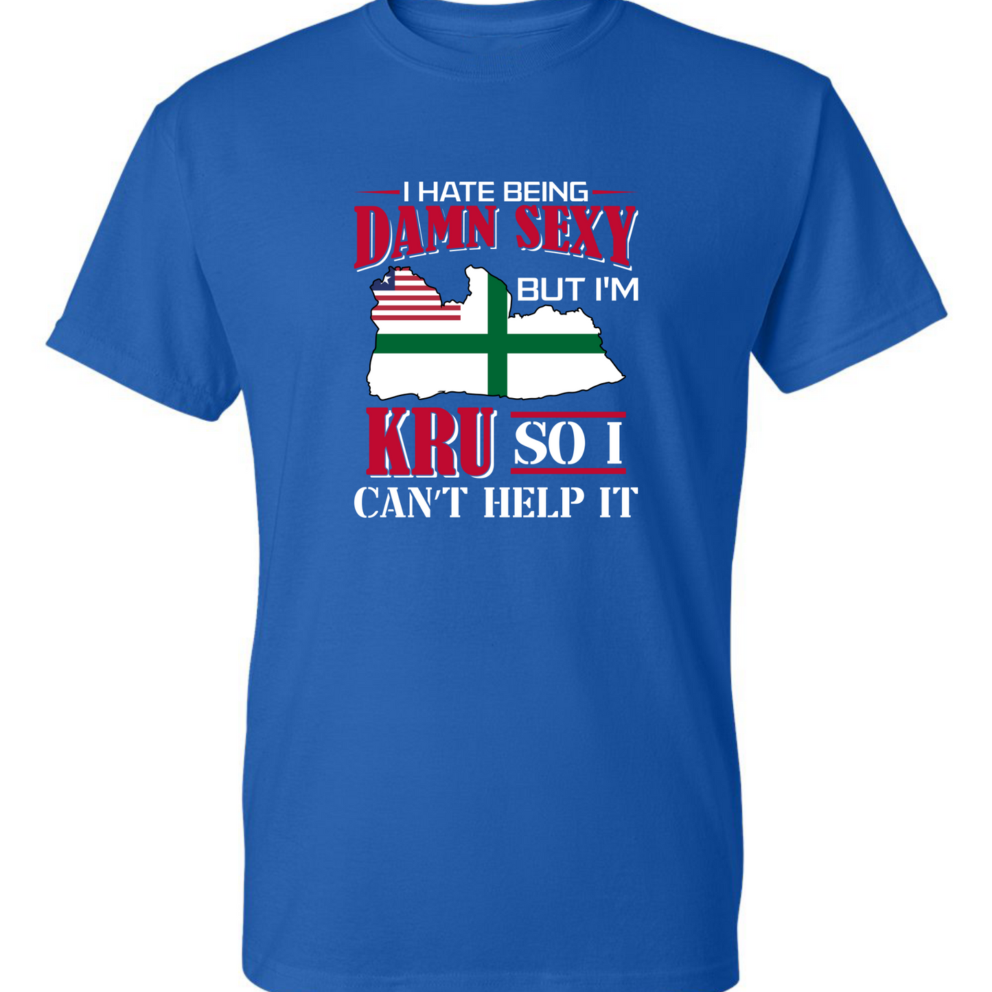 I Hate Being Damn Sexy But I'm -Blue T-Shirt