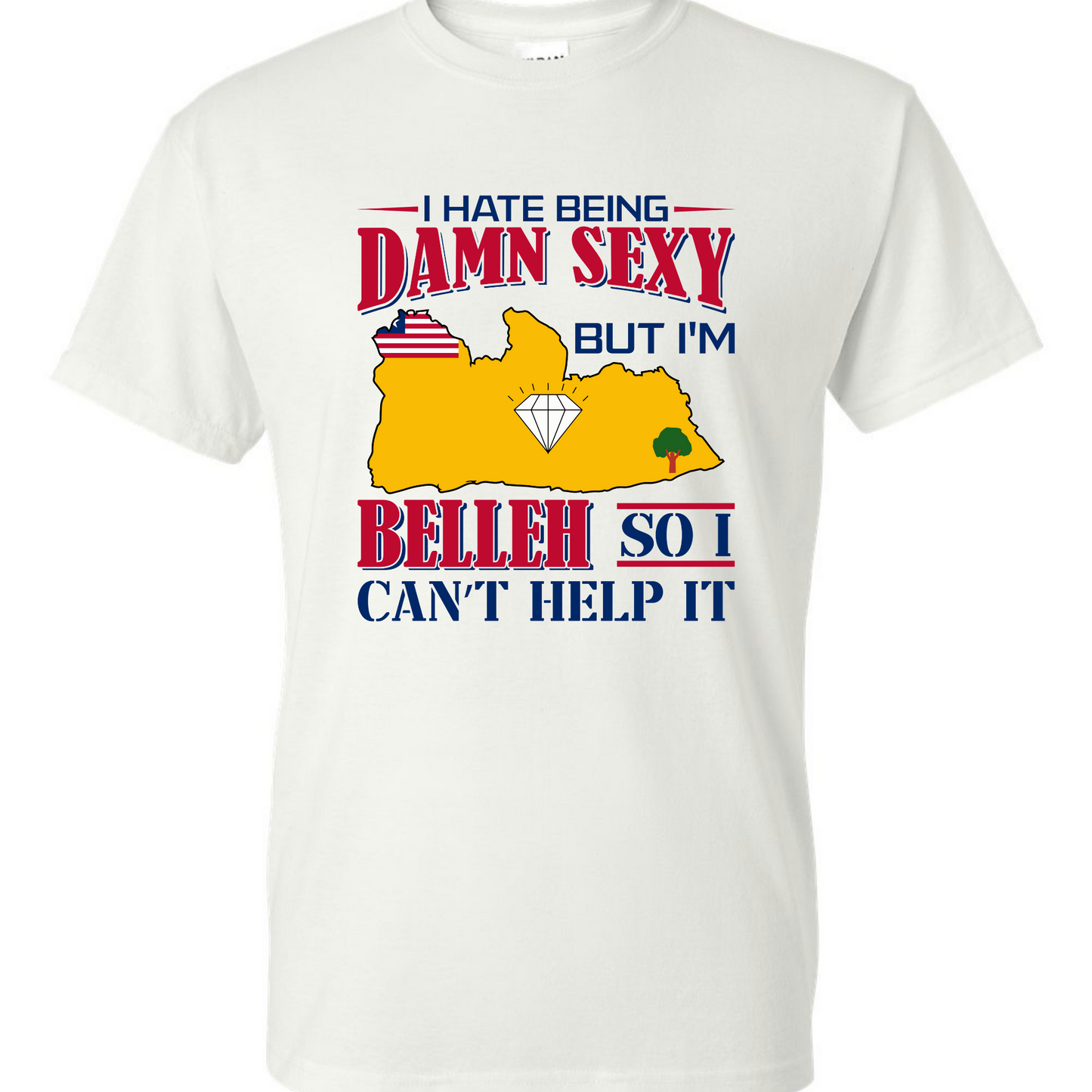 I Hate Being Damn Sexy But I'm -White T-Shirt