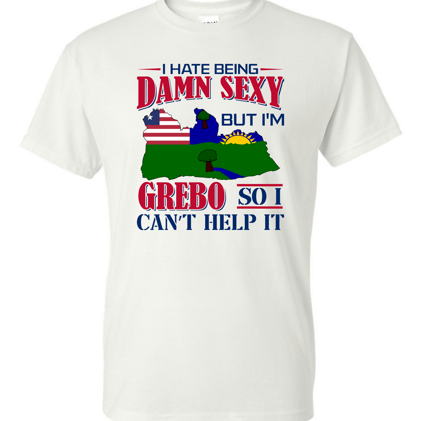I Hate Being Damn Sexy But I'm -White T-Shirt